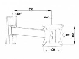 Кронштейн для TV Walfix R 260 B